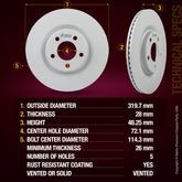 ORIGINAL EQUIPMENT PRECISION: All brake rotors meet or exceed the manufacturing and quality standards of original equipment manufacturers (OEM)